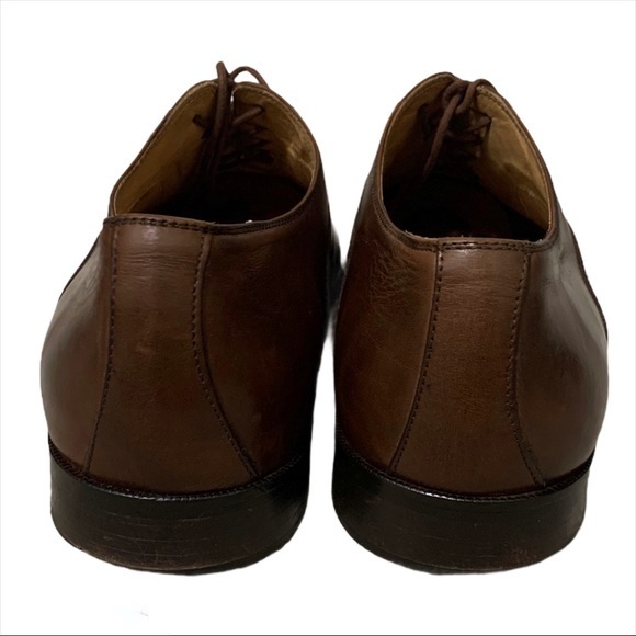 DE LA RENTIS Oxfords Brown Italian Artisan Made - Picture 4 of 12